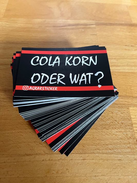 Sticker Instagram WERBUNG "Cola Korn Oder Wat?"