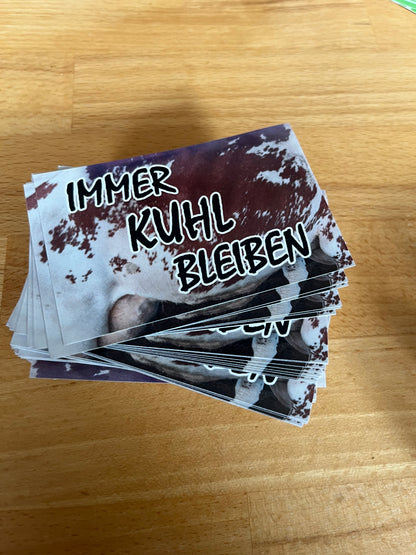 Sticker "Immer Kuhl bleiben"