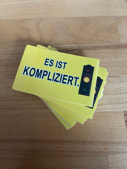 Sticker "Es ist kompliziert"