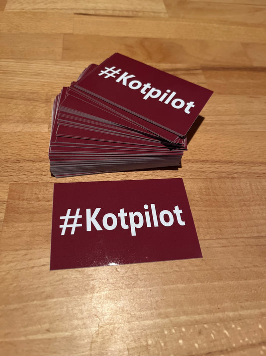 Sticker "#Kotpilot"