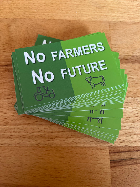 Sticker "No Farmers No Future"